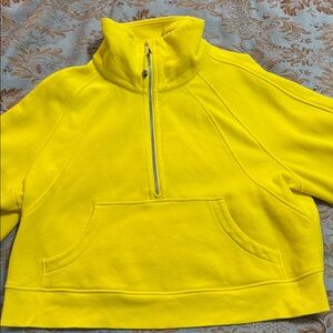 Lululemon neon Yellow Half-Zip Women's Sweater size M/L